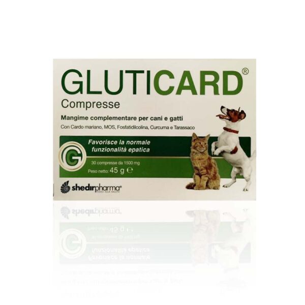 gluticard compresse mangime complementare per cani e gatti clinica la veterinaria