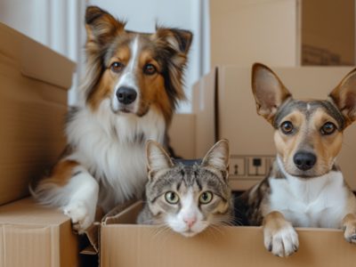 Moving with dog and cat | La Veterinaria Clinic